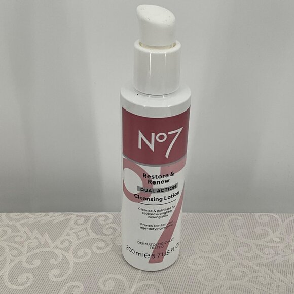No7 Restore & Renew Dual Action Cleansing Lotion & Instant Results Nourishing Hy - Picture 6 of 9
